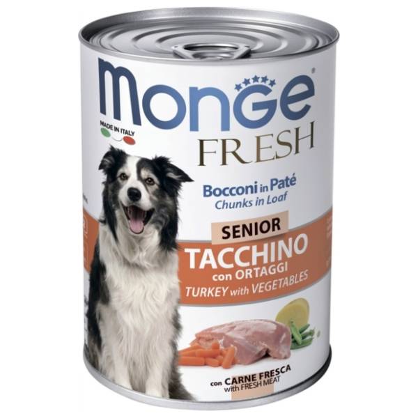 MONGE Fresh hrana za pse ćuretina i povrće 400g