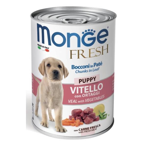 MONGE Fresh puppy hrana za pse teletina i povrće 400g