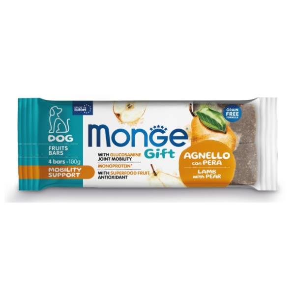 MONGE Gift mobility support poslastica za pse jagnjetina i kruška 100g