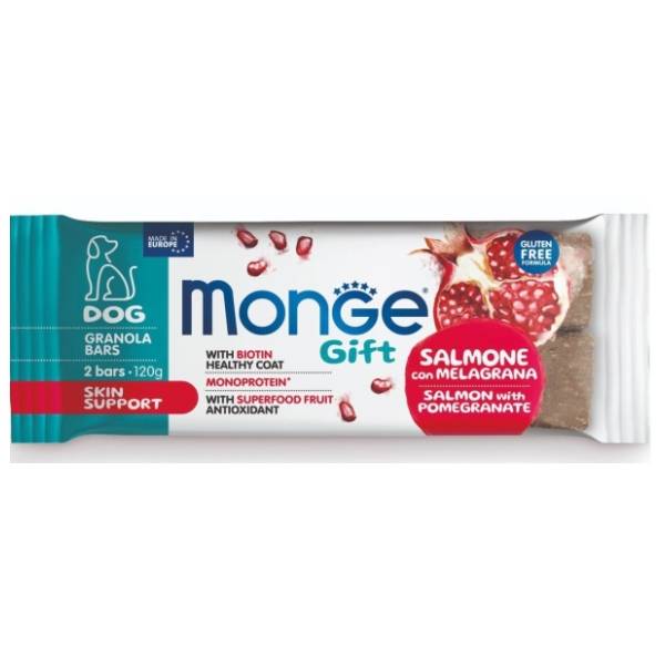 MONGE Gift skin support poslastica za pse losos sa narom 120g