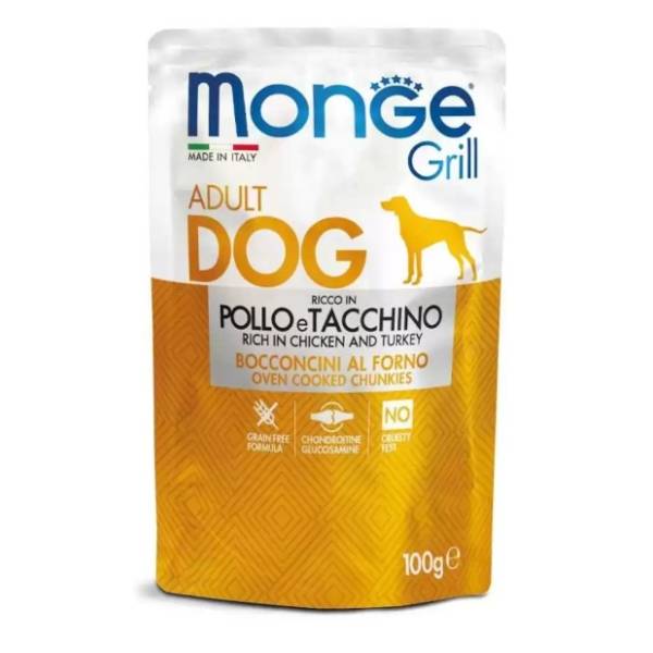 MONGE Grill adult sos za pse piletina i ćuretina 100g