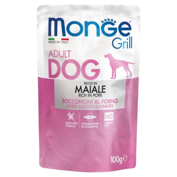 MONGE Grill adult sos za pse svinjetina 100g
