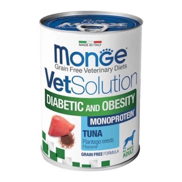 MONGE VetSolution diabetic and obesity monoprotein hrana za pse tuna 400g