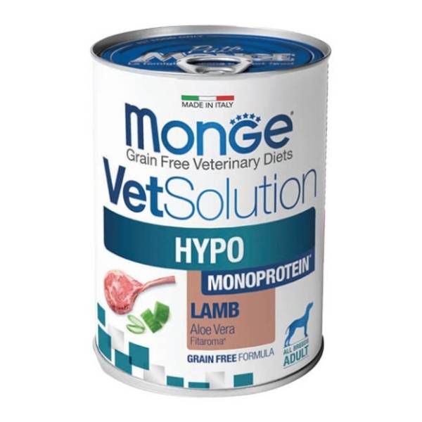 MONGE VetSolution hypo monoprotein hrana za pse jagnjetina 400g