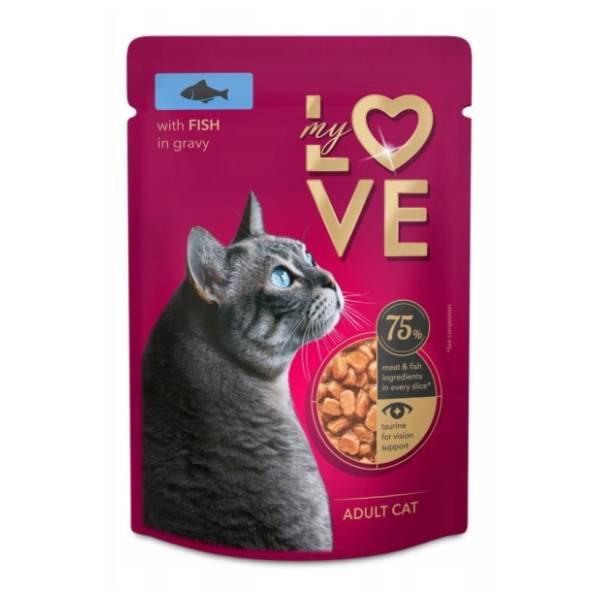 MY LOVE hrana za mačke riba 85g
