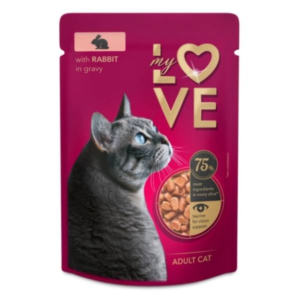 MY LOVE hrana za mačke zečetina 85g