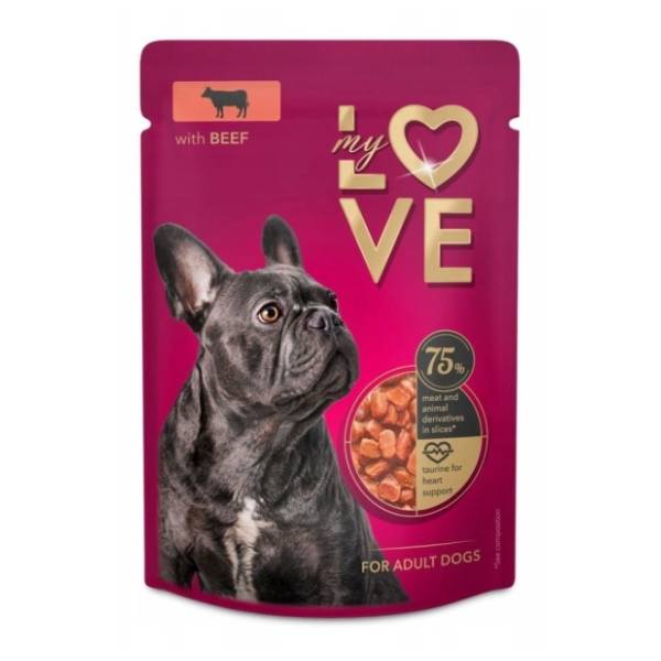 MY LOVE hrana za pse govedina 100g