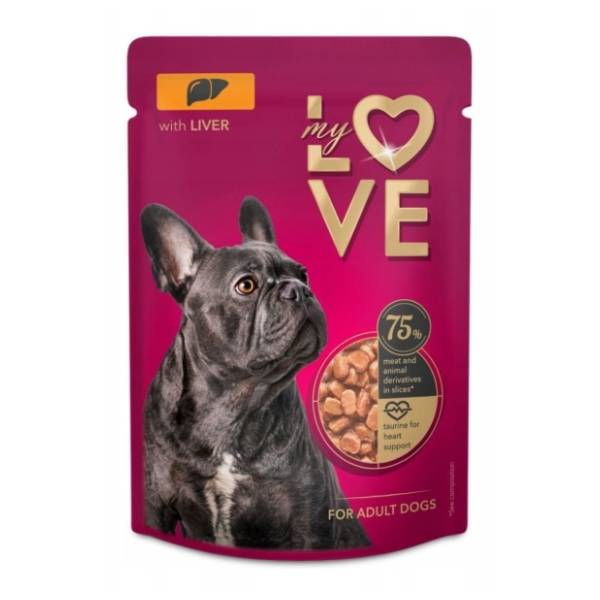 MY LOVE hrana za pse jetra 100g