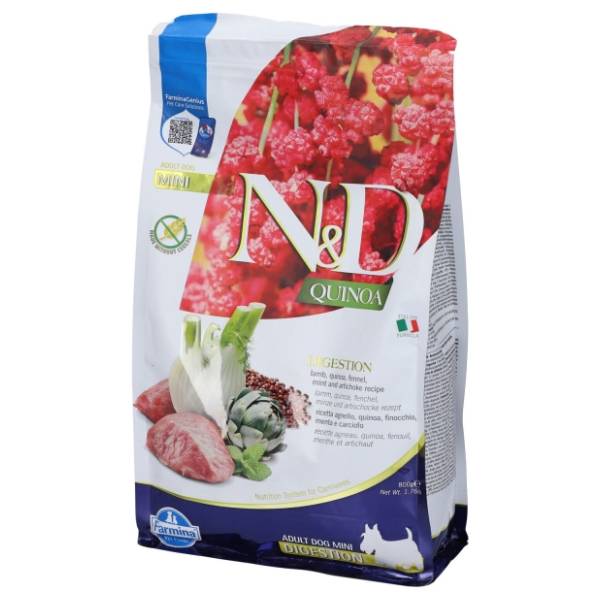 N&D Quinoa digestion mini hrana za pse jagnjetina komorač 800g