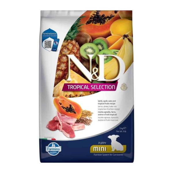 N&D Tropical puppy mini hrana za pse jagnjetina 5kg