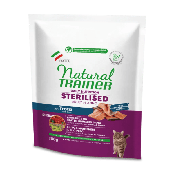 NATURAL TRAINER Sterilised adult hrana za mačke riba 300g