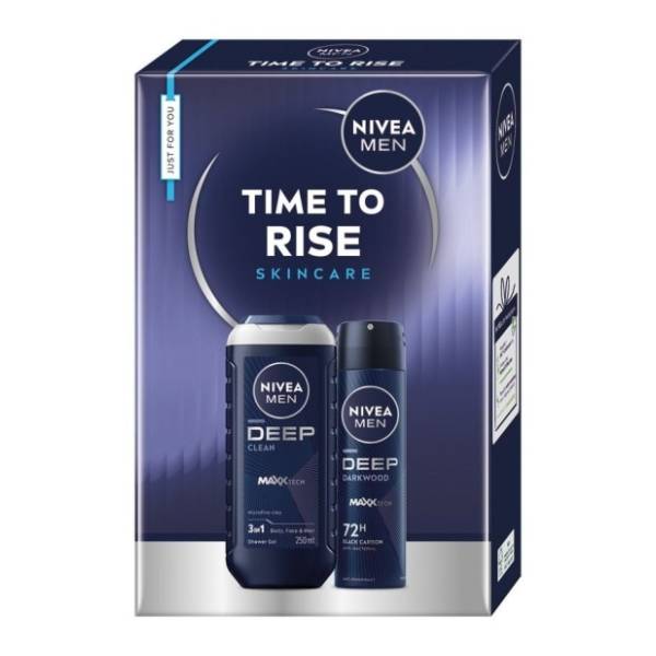 NIVEA Men set Xmas time to rise (gel za tuširanje i dezodorans)