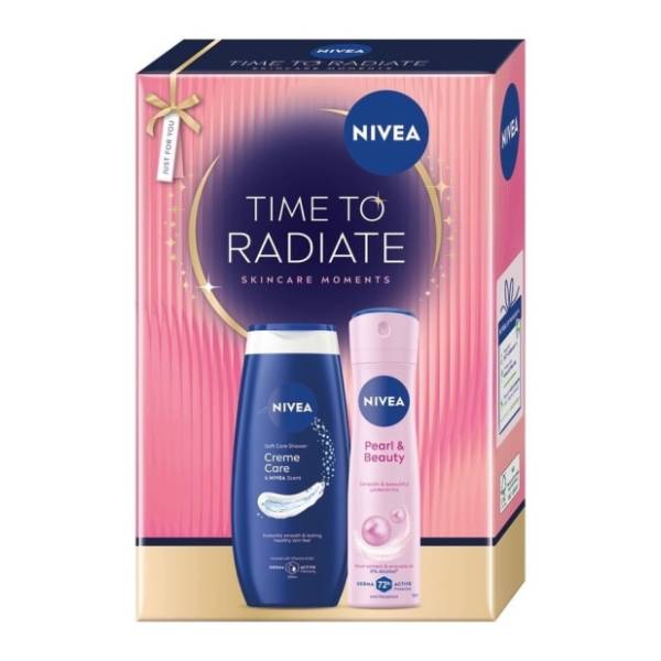 NIVEA set Xmas 2026 time to radiate (gel za tuširanje i dezodorans)