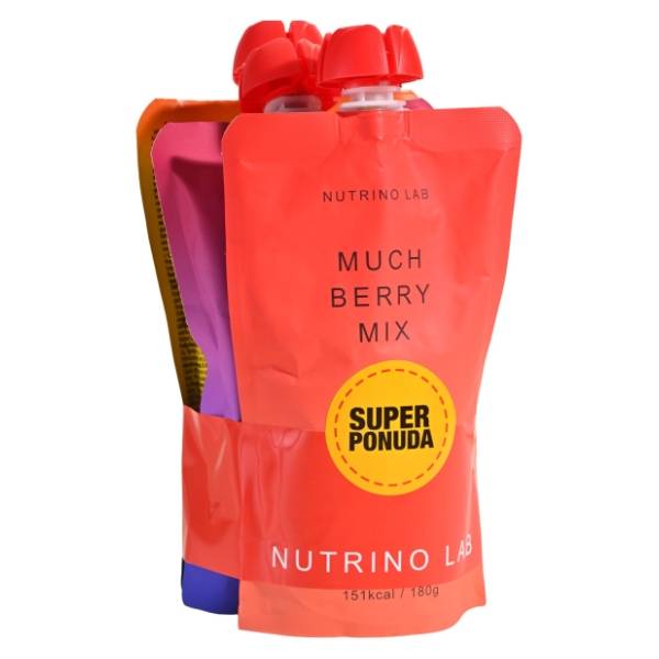 NUTRINO Lab voćni pire go mango blossom mix much berry mix 3x180g