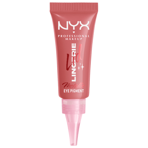 NYX Lid lingerie metallic tečna senka za oči 04 risky rose