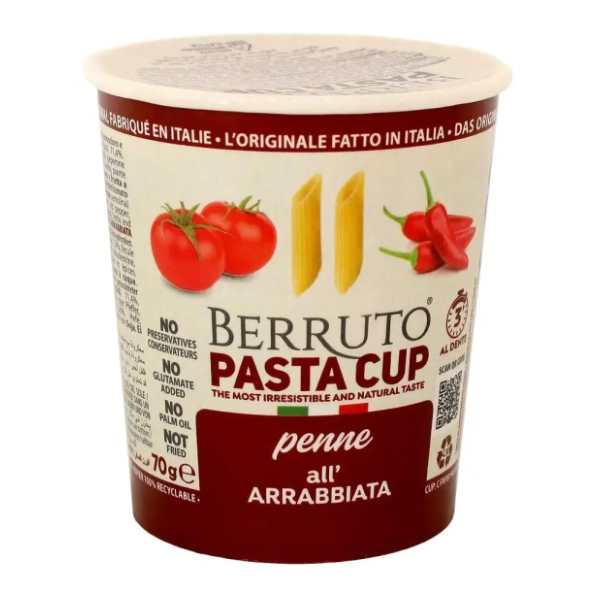 Pasta cup BERRUTO Penne u pikantnom sosu 70g