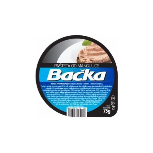 Pašteta BAČKA od mangulice 75g