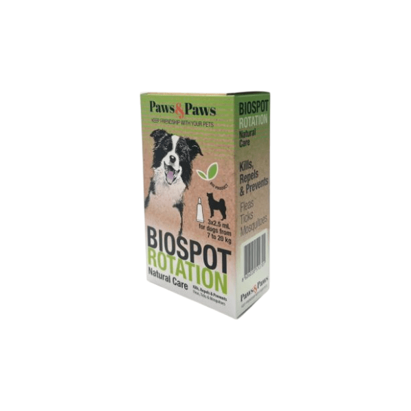 PAWS&PAWS Biospot ampula protiv parazita za pse 7-20kg 3x2,5ml