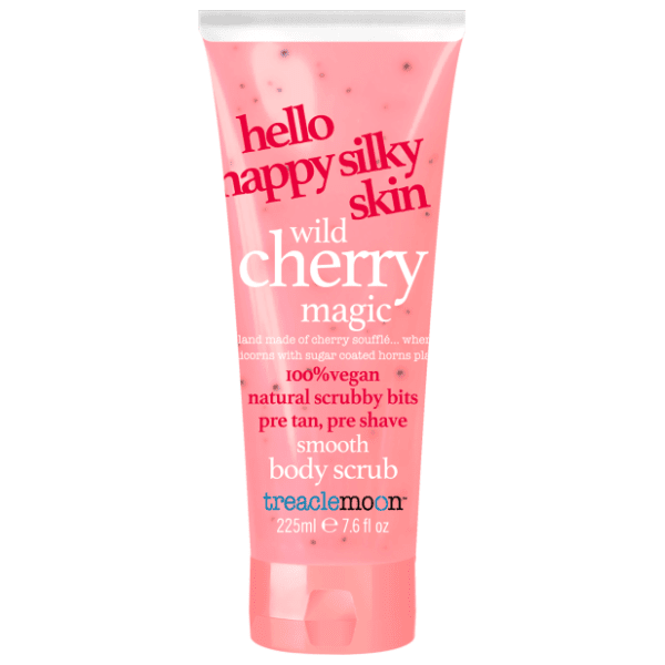 Piling za telo TREACLEMOON Hello happy silky skin wild cherry magic 225ml