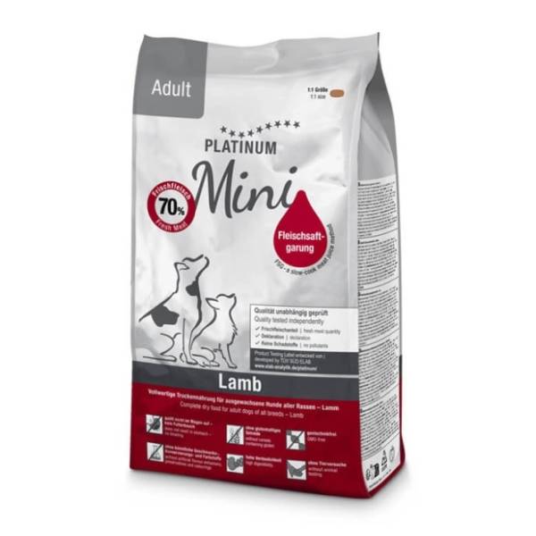PLATINUM Adult mini hrana za male pse jagnjetina 900g