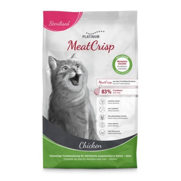 PLATINUM Meat Crisp sterilised hrana za mačke piletina 3kg