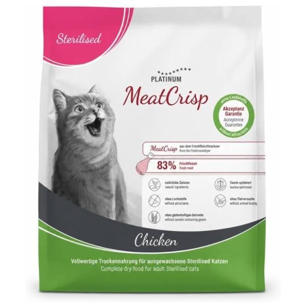 PLATINUM Meat Crisp sterilised hrana za mačke piletina 400g