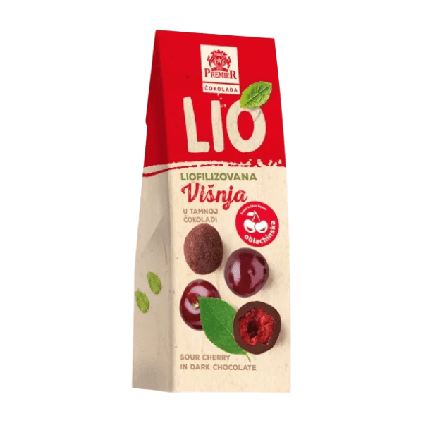 Praline PREMIER liofilizovana višnja u tamnoj čokoladi 60g