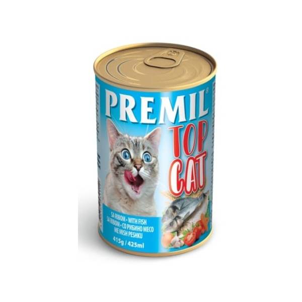 PREMIL Top cat hrana za mačke riba 415g