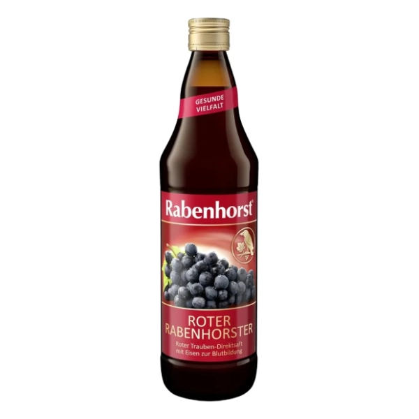 Prirodni sok RABENHORST od crvenog grožđa obogaćen gvožđem 750ml