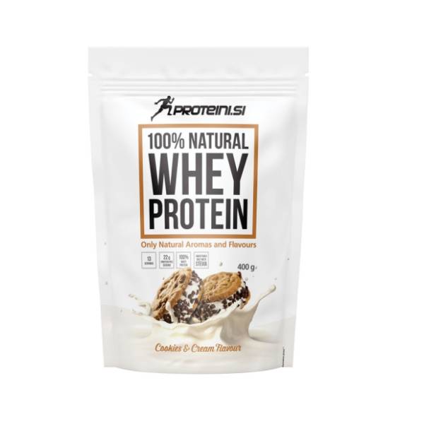 PROTEINI.SI whey protein 100% natural keks i krem 400g