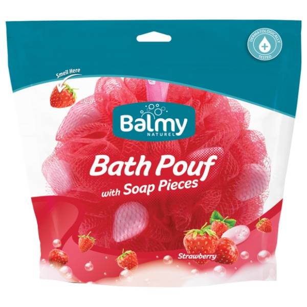 Pufna za tuširanje BALMY Strawberry 1kom