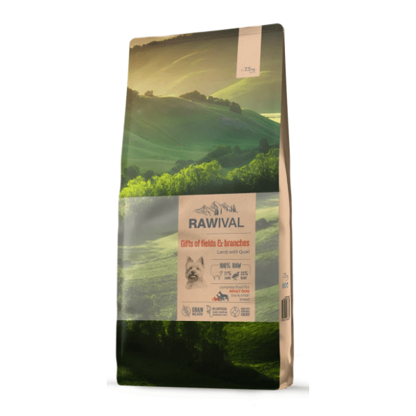 RAWIVAL Gifts of fields&branches adult hrana za patuljaste pse jagnjetina 7,5kg