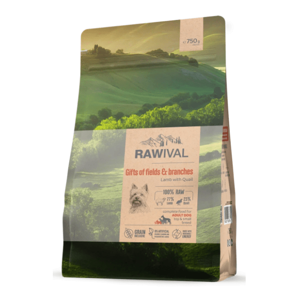 RAWIVAL Gifts of fields&branches adult hrana za patuljaste pse jagnjetina 750g