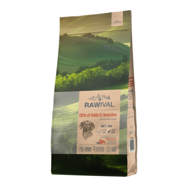 RAWIVAL Gifts of fields&branches adult hrana za velike pse jagnjetina 2,5kg