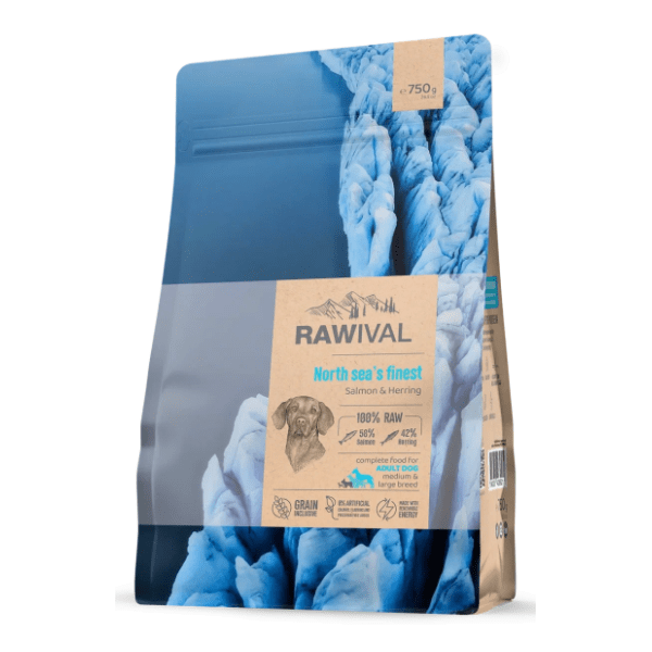 RAWIVAL North sea’s finest adult hrana za velike pse losos i haringa 750g