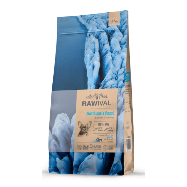 RAWIVAL North sea’s finest puppy hrana za patuljaste pse losos i haringa 2,5kg