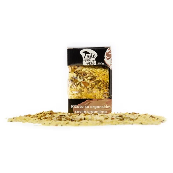 Rižoto TASTE OF THE WEST sa organskim suvim vrganjima 200g