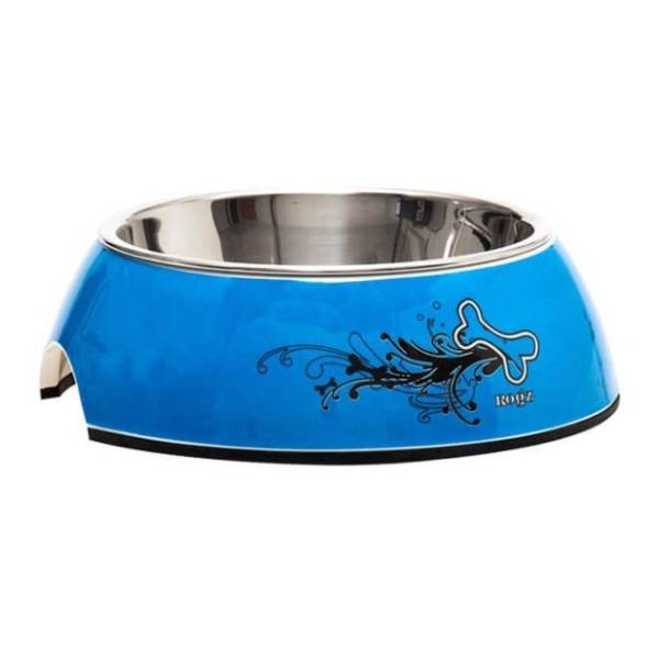 ROGZ Bubble bowlz S turq chrome činija za pse