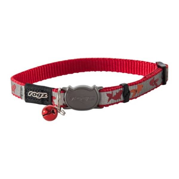 ROGZ ReflectoCat collar ogrlica za mačke 20-31cm crvena