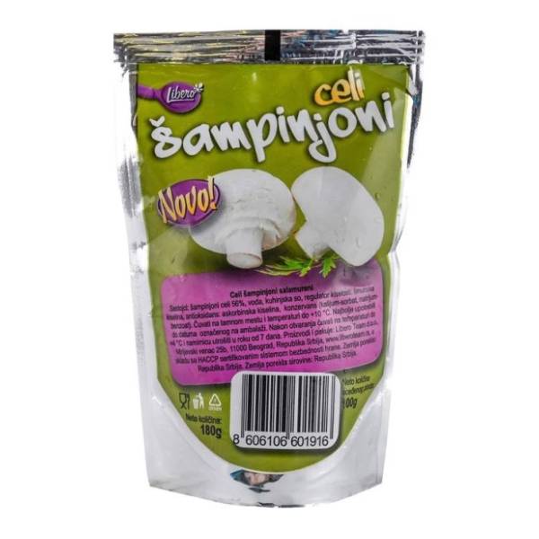 Šampinjoni LIBERO celi 180g