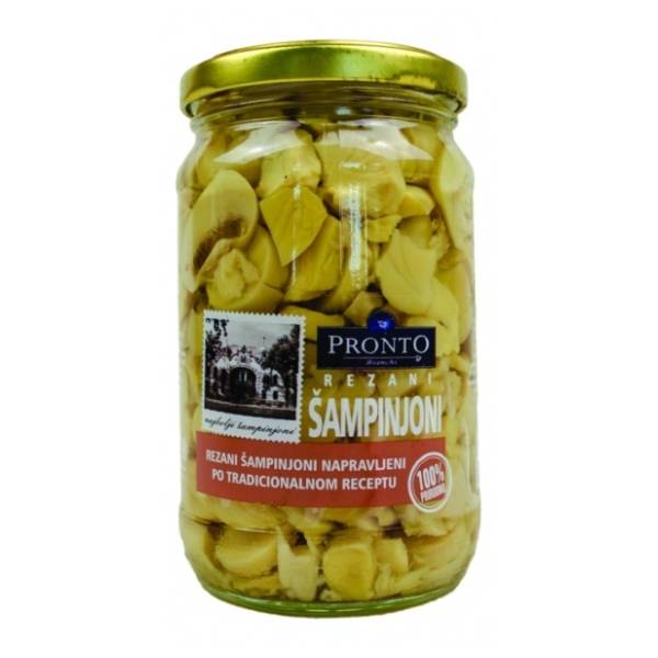 Šampinjoni PRONTO rezani 370ml
