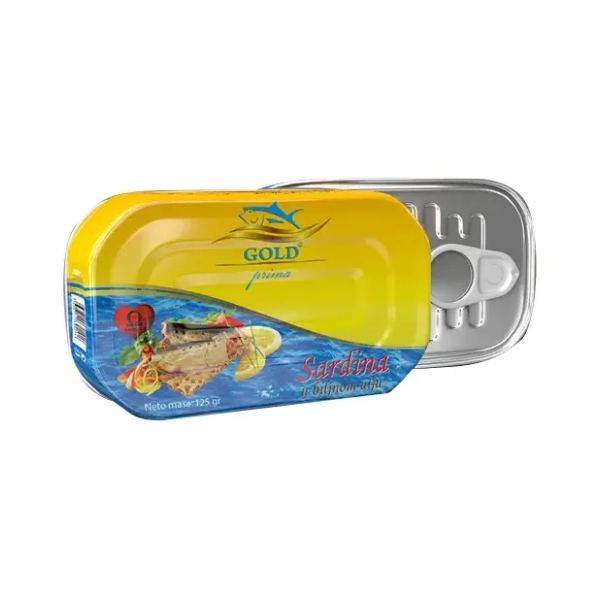 Sardina GOLD PRIMA u biljnom ulju 125g