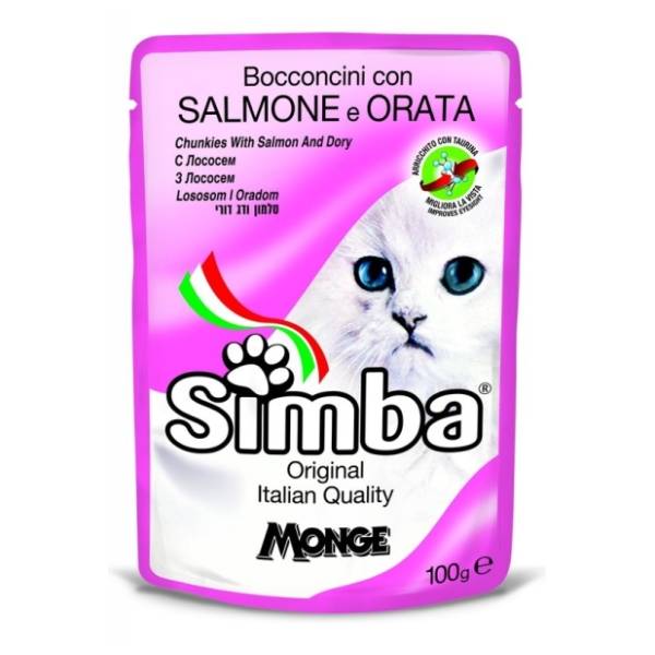 SIMBA sos za mačke Losos i orada 100g