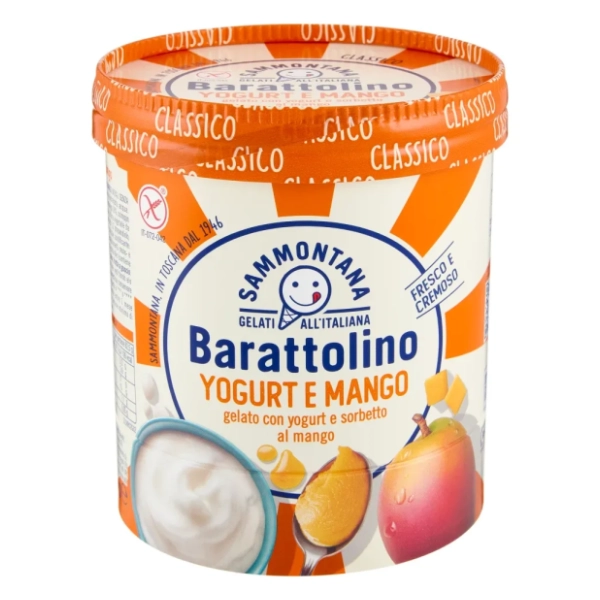 Sladoled BARATTOLINO jogurt i mango 500g