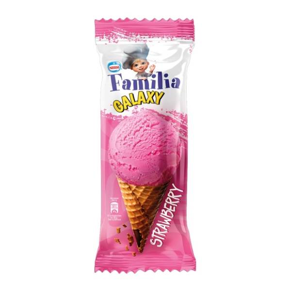 Sladoled FAMILIA Hit jagoda kornet 110ml