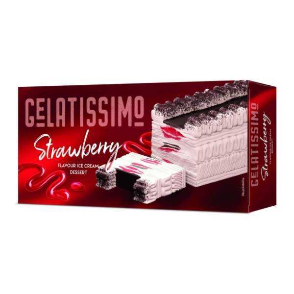 Sladoled GELATISSIMO tortica jagoda 700ml