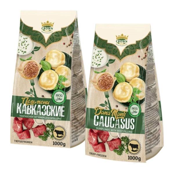 Smrznuti pelmeni kawkazskie sa govedinom CROWN 1kg