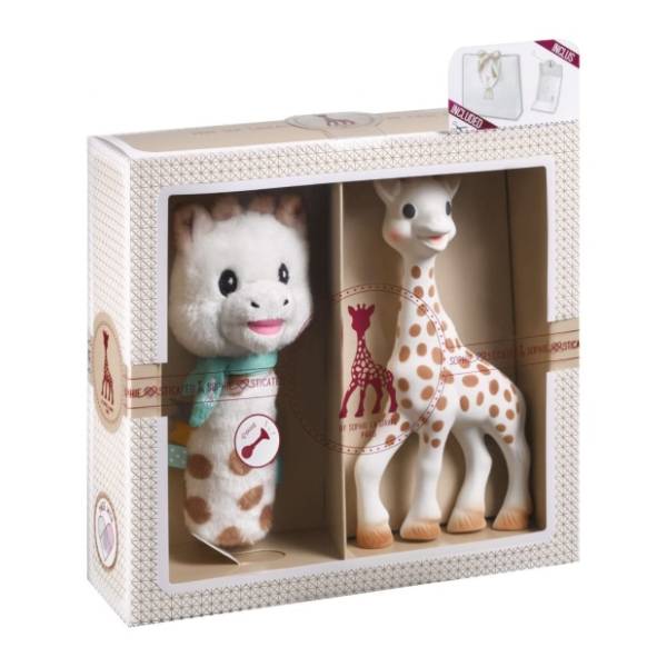 SOPHIE LA GIRAFE set glodalica i zvečka Sophiesticated 12