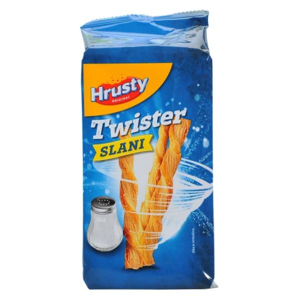 Štapići HRUSTY Twister lisnati slani 150g
