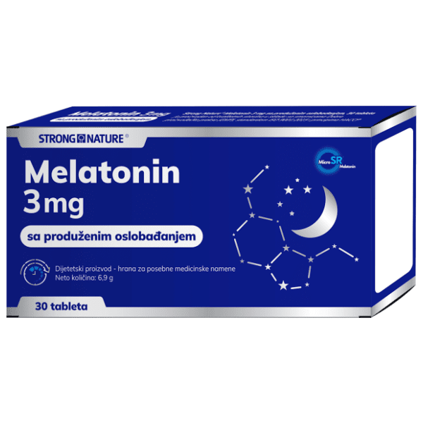 STRONG NATURE Melatonin 3mg tablete 30kom